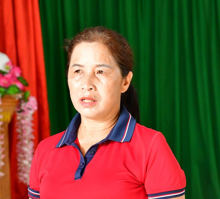 Bà Nguyễn Thị Chính - Bí thư Chi bộ thôn Đồng Tâm, xã Nhữ Khê, tỉnh Tuyên Quang. Ảnh: NGUYỄN LY