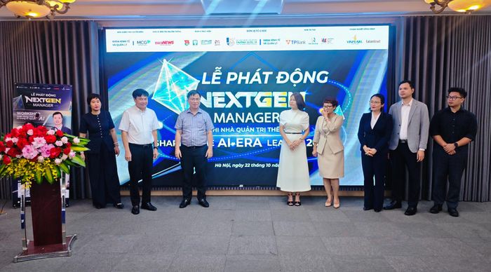 Đại diện nhà trường, doanh nghiệp cùng phát động cuộc thi.