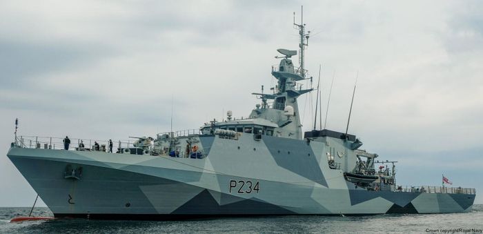 Tàu tuần tra Anh HMS Spey. (Ảnh: SeaForces)