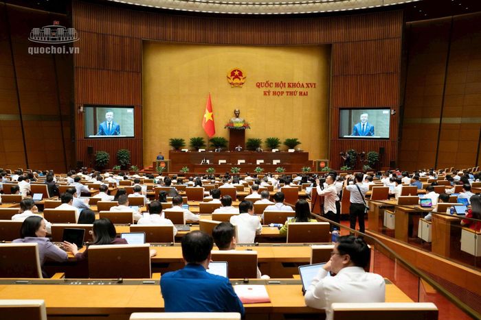Quang cảnh phiên làm việc sáng 23-10. Ảnh: Quochoi.vn
