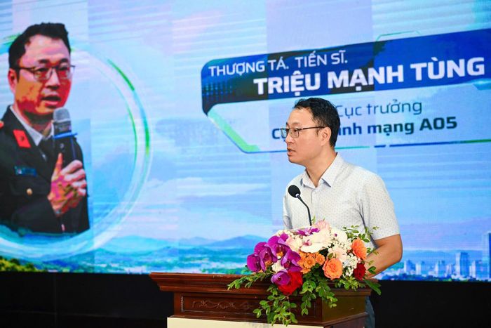 Thượng tá Triệu Mạnh Tùng, Phó Cục trưởng Cục An ninh mạng. Ảnh: L.M