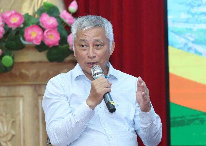 TS Hoàng Dương Tùng, Chủ tịch Mạng lưới Không khí sạch Việt Nam phát biểu tại buổi tọa đàm, Ảnh: Ngọc Tú