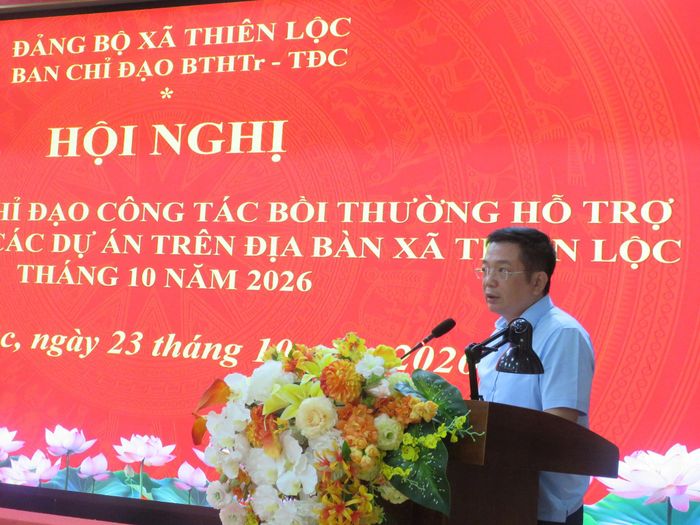 Bí thư Đảng uỷ xã Phạm Xuân Toàn phát biểu chỉ đạo tại hội nghị. Ảnh: PV