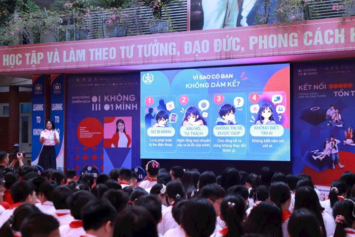 Những bài học về an toàn trên không gian số được chia sẻ tại chương trình. Ảnh: Ban tổ chức