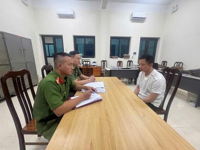 Đối tượng Trần Anh Hào tại Cơ quan điều tra