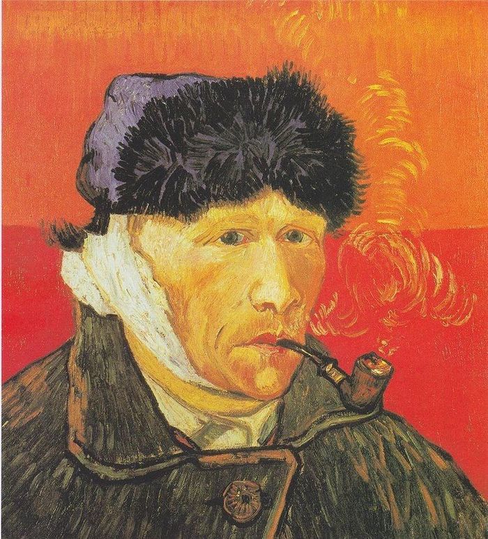Chân dung tự hoạ của Van Gogh sau khi tự cắt tai