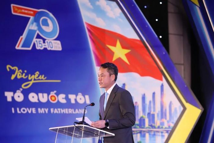 Ông Nguyễn Kim Quy, Bí thư Trung ương Đoàn, Chủ tịch Trung ương Hội LHTN Việt Nam phát biểu. Ảnh: Đăng Hải