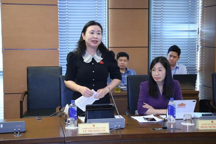 ĐBQH Lê Thị Song An – Đoàn ĐBQH tỉnh Tây Ninh. Ảnh: Media Quốc hội