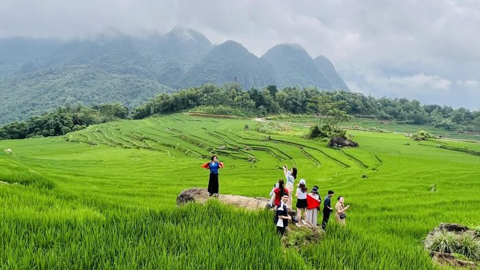 Khu du lịch cộng đồng Pù Luông (Thanh Hóa) thu hút khách du lịch trong nước và quốc tế. Ảnh: Hoa Mai