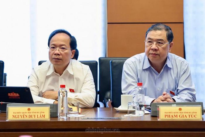 Ủy viên Bộ Chính trị, Phó Thủ tướng Thường trực Chính phủ Phạm Gia Túc dự thảo luận tại Tổ 3 - Ảnh: chinhphu.vn/Nhật Bắc
