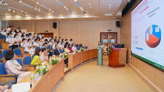 Nhiều báo cáo về công tác điều dưỡng được trao đổi tại hội nghị khoa học. (Ảnh: BVCC)