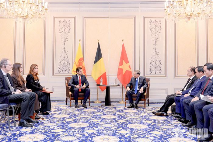 Tổng Bí thư, Chủ tịch nước Tô Lâm tiếp Bộ trưởng - Thủ hiến vùng Wallonie Adrien Dolimont.