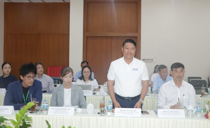  Ông Lê Văn Danh, Phó Giám đốc Sở Công thương TPHCM phát biểu tại buổi làm việc. Ảnh: QUANG VŨ 