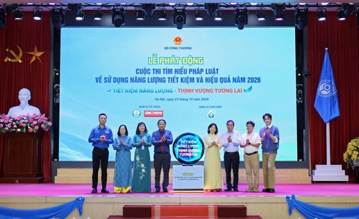 Lễ phát động Cuộc thi “Tìm hiểu pháp luật về sử dụng năng lượng tiết kiệm và hiệu quả” năm 2026, ngày 23/10. (Nguồn: Bộ Công Thương)