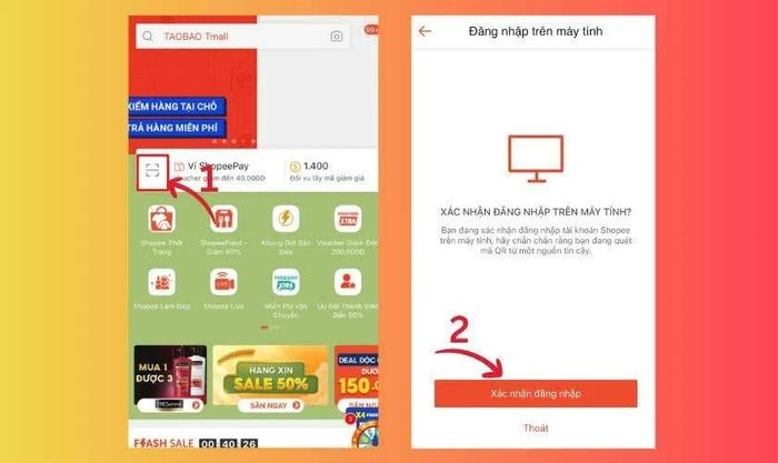 Tiếp theo, mở ứng dụng Shopee trên điện thoại.