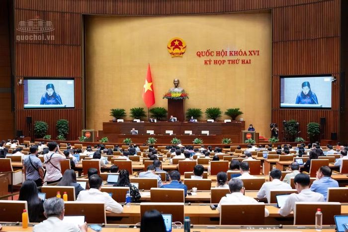 Toàn cảnh phiên họp. Ảnh QH.