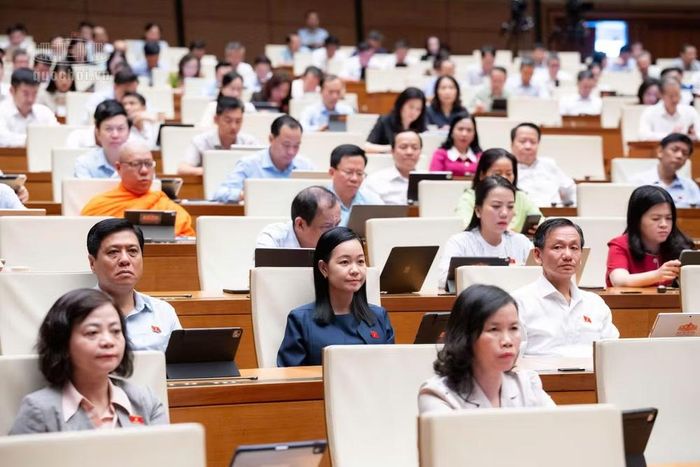 Các đại biểu tham dự phiên họp (ảnh QH).