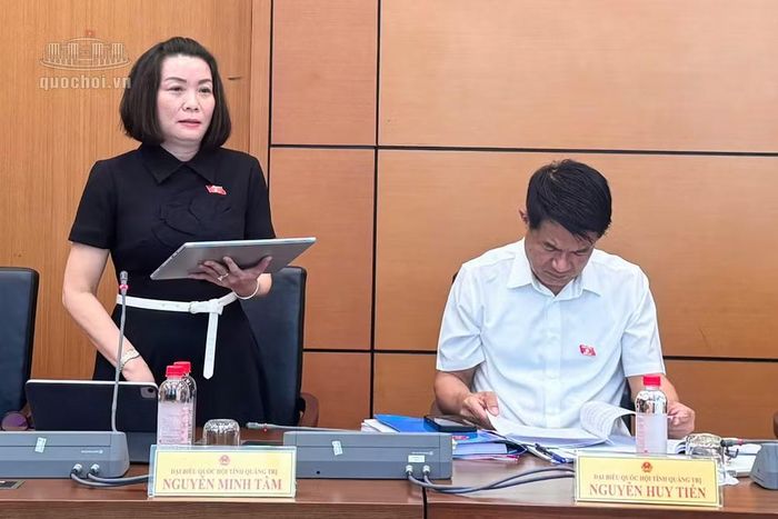 Đại biểu Nguyễn Minh Tâm phát biểu (ảnh QH).