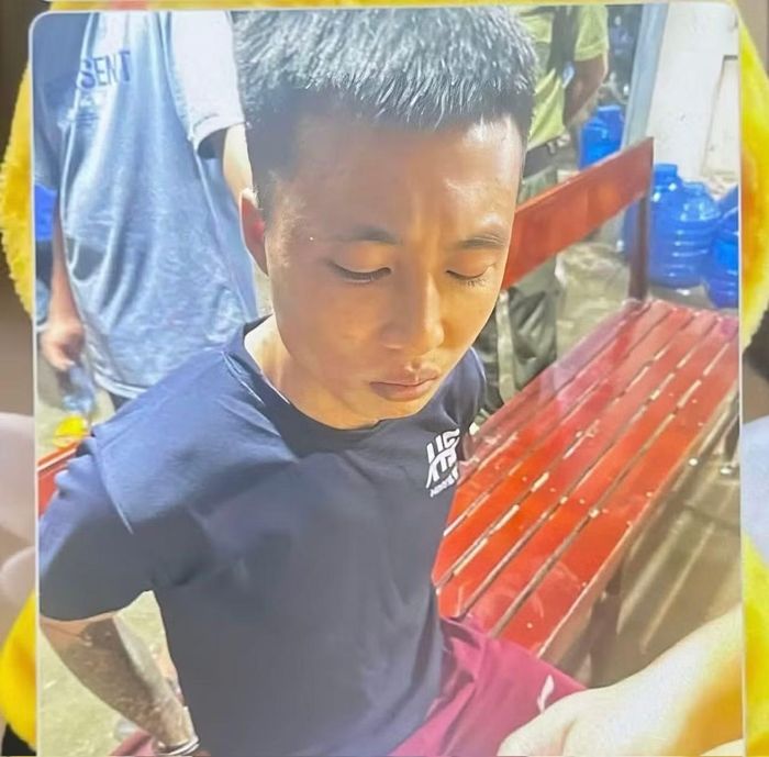 Phạm nhân Lê Văn Cường bị bắt giữ .