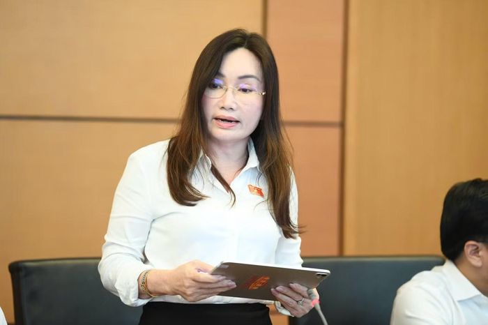  Đại biểu Phạm Thu Xanh. Ảnh Như Ý 