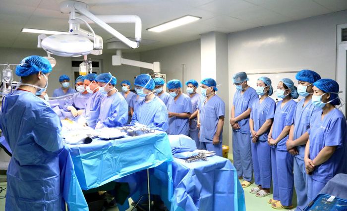 Một ca hiến tạng tại Hà Nội. Ảnh: N.Hiếu.