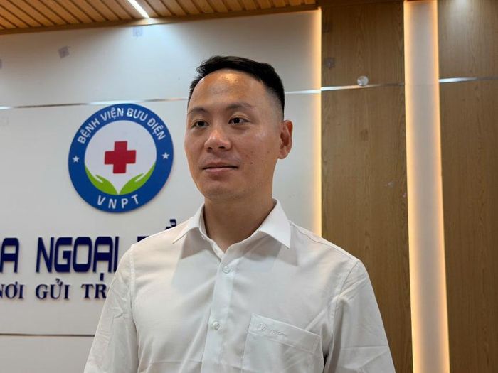 Bác sĩ Trần Đức Thịnh chia sẻ bên lề hội thảo. Ảnh: P.Anh.