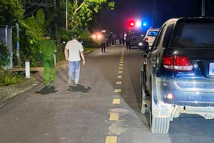 Công an huy động nhiều lực lượng tuần tra, chốt chặn ngày đêm truy bắt phạm nhân trốn trại. Ảnh: N.X