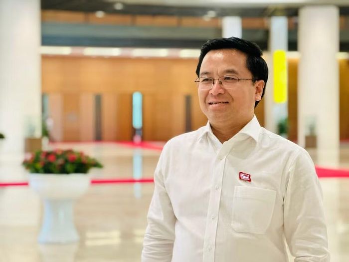 Đại biểu Quốc hội Bùi Xuân Hải, Đoàn Hải Phòng . (Ảnh: Vietnam+)
