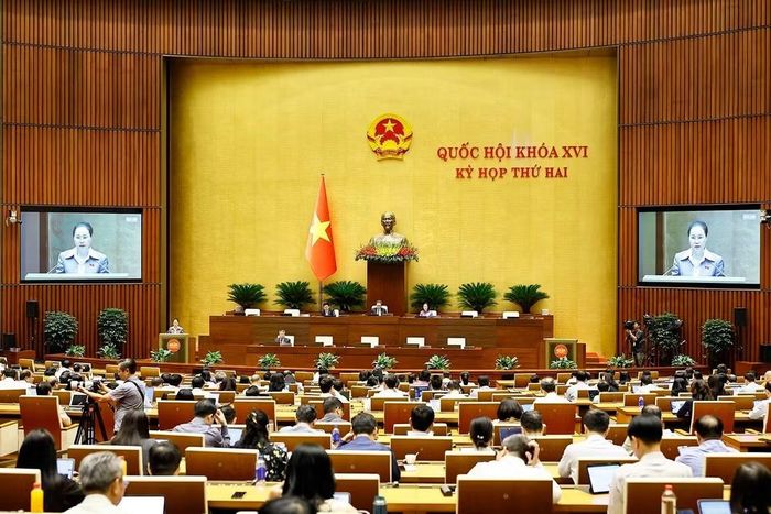 Toàn cảnh phiên họp sáng nay, ngày 24/10. (Ảnh: Doãn Tấn/TTXVN)