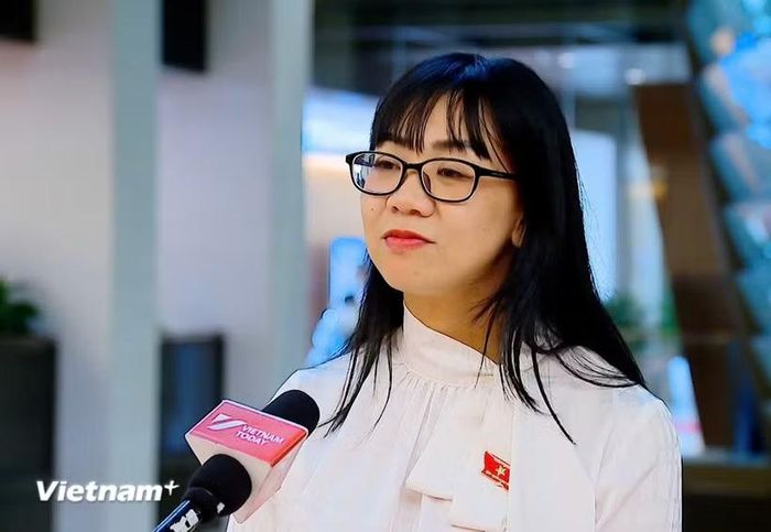 Đại biểu Quốc hội chuyên trách tỉnh Lâm Đồng, Ủy viên Ủy ban Khoa học, Công nghệ và Môi trường của Quốc hội Trịnh Thị Tú Anh. (Ảnh: Thùy Giang/Vietnam+)