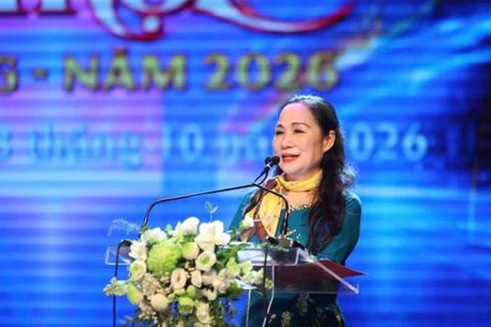 Nghệ sỹ Nhân dân Trịnh Thuý Mùi, Chủ tịch Hội Nghệ sỹ Sân khấu Việt Nam. (Ảnh: PV/Vietnam+)