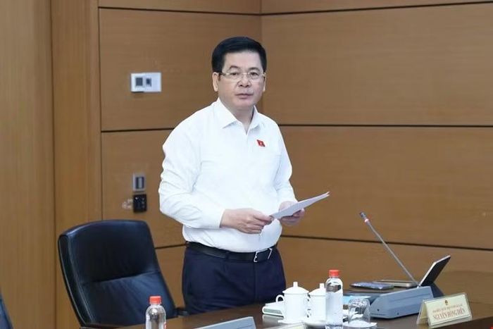 Phó Chủ tịch Quốc hội Nguyễn Hồng Diên phát biểu tại phiên thảo luận.