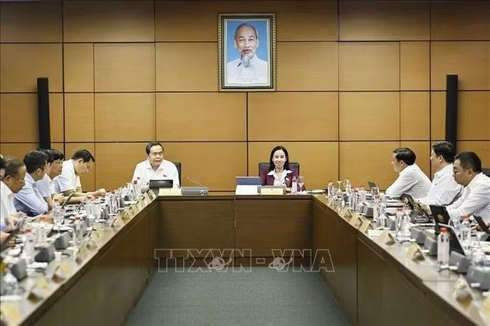 Chủ tịch Quốc hội Trần Thanh Mẫn, đại biểu Quốc hội TP Hồ Chí Minh phát biểu. Ảnh: Doãn Tấn/TTXVN