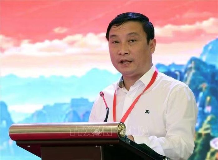 Ông Hoàng Anh Cương, Giám đốc Sở Công Thương tỉnh Tuyên Quang, phát biểu khai mạc hội nghị.