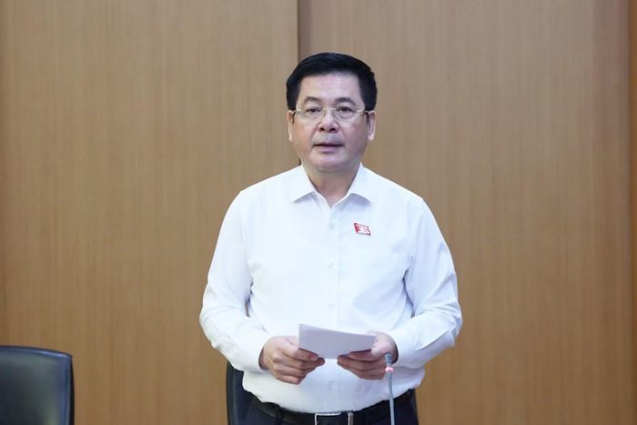 Phó Chủ tịch Quốc hội Nguyễn Hồng Diên phát biểu thảo luận tại tổ.