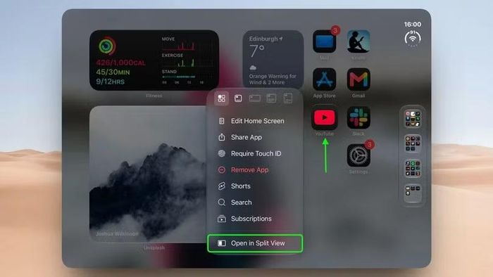 Cách thiết lập chế độ xem 2 ứng dụng cùng lúc trên iPhone Duo. Ảnh: Apple.