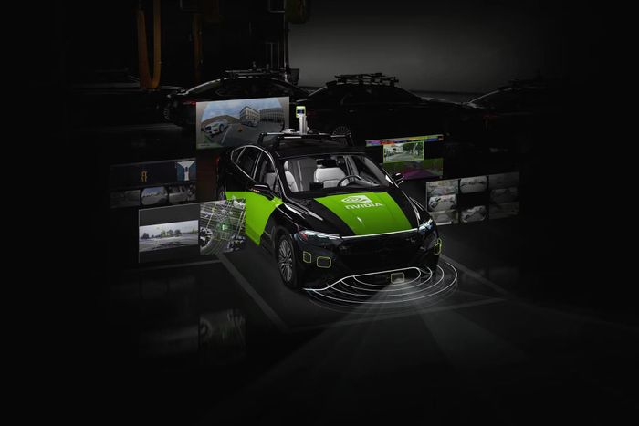 Nvidia Drive Hyperion 10 tích hợp cảm biến, AI và năng lực xử lý thời gian thực cho xe tự hành cấp độ cao. Ảnh: Nvidia.