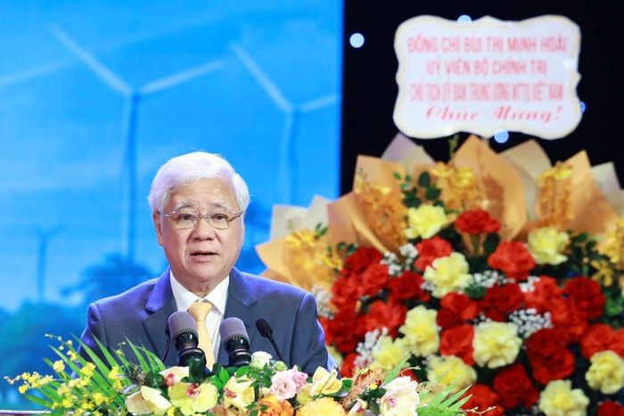 Ông Đỗ Văn Chiến - Ủy viên Bộ Chính trị, Phó Chủ tịch Thường trực Quốc hội phát biểu tại Chương trình. Ảnh: Hải Nguyễn