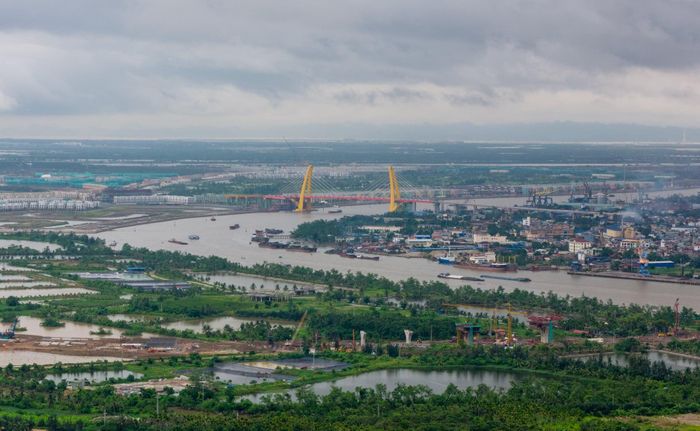 UBND TP. Hải Phòng vừa phê duyệt phương án đấu giá quyền sử dụng đất hơn 6,2ha đất để thực hiện dự án công trình hỗn hợp cao tầng tại Khu đô thị mới Bắc sông Cấm. Ảnh: Hoàng Anh.