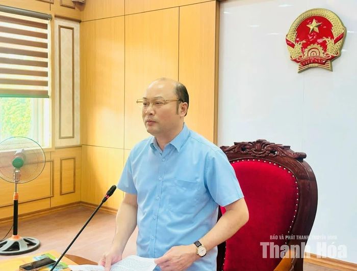 Phó Chủ tịch UBND tỉnh Cao Văn Cường phát biểu kết luận hội nghị.