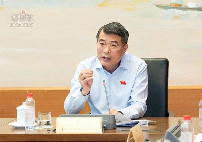 Thủ tướng Lê Minh Hưng (đại biểu Quốc hội thành phố Hải Phòng) phát biểu thảo luận tại tổ - Ảnh: Quochoi.vn