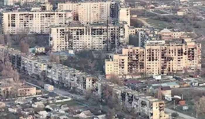  Ảnh chụp trên cao thành phố Oleshky thuộc tỉnh Kherson (Ukraine) mà Nga kiểm soát. Ảnh được công bố ngày 16-9. Ảnh: KYIV INDEPENDENT 
