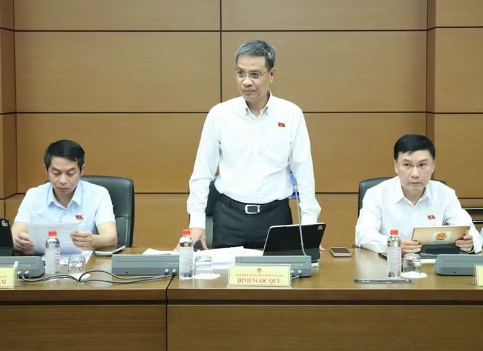 ĐB Đinh Ngọc Quý đề nghị cơ quan soạn thảo nghiên cứu mở rộng phạm vi đàm phán giá đối với nguyên liệu làm thuốc. Ảnh: Đoàn ĐBQH tỉnh Gia Lai