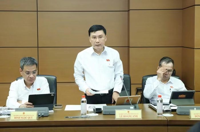 ĐB Lê Hoàng Anh đề nghị hoàn thiện các quy định về đàm phán giá, cơ chế đặt máy và thanh toán bảo hiểm y tế nhằm kiểm soát chi phí, hạn chế nguy cơ trục lợi trong mua sắm thiết bị. Ảnh: Đoàn ĐBQH tỉnh Gia Lai