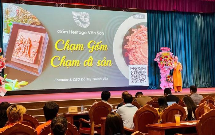  Chương trình “Kết nối đầu tư - Nâng tầm doanh nghiệp” với phần trình bày gọi vốn của các dự án tiềm năng. Ảnh: Trần Dung 