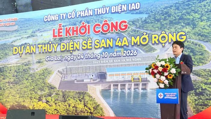  Ông Dương Minh Đức - Giám đốc Sở Công Thương phát biểu tại lễ khởi công. Ảnh: Huy Toàn 