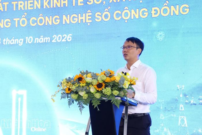 Đồng chí Nguyễn Thanh Hà - Phó Chủ tịch UBND tỉnh phát biểu tại hội nghị.