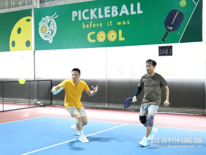 Các vận động viên tham gia thi đấu Pickleball 