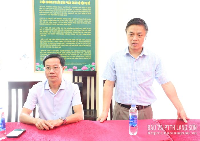 Lãnh đạo Trường Chính trị Hoàng Văn Thụ phát biểu tại chương trình