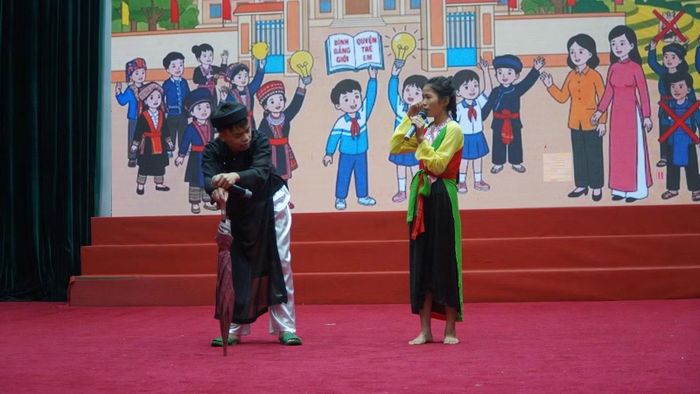 Một tình huống được thể hiện tại hội thi.